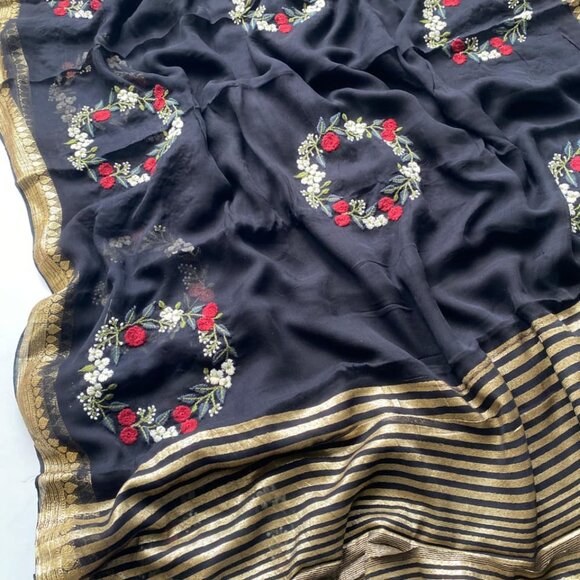 GEORGETTE SAREE - Picture 5 of 11